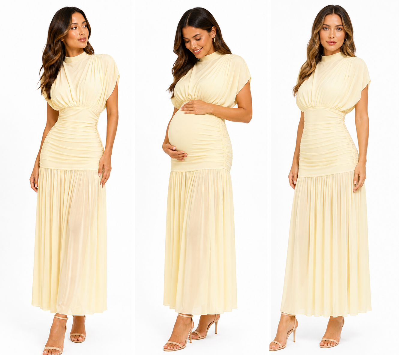 Elegant Pleated Midi Dress 🍓⭐
