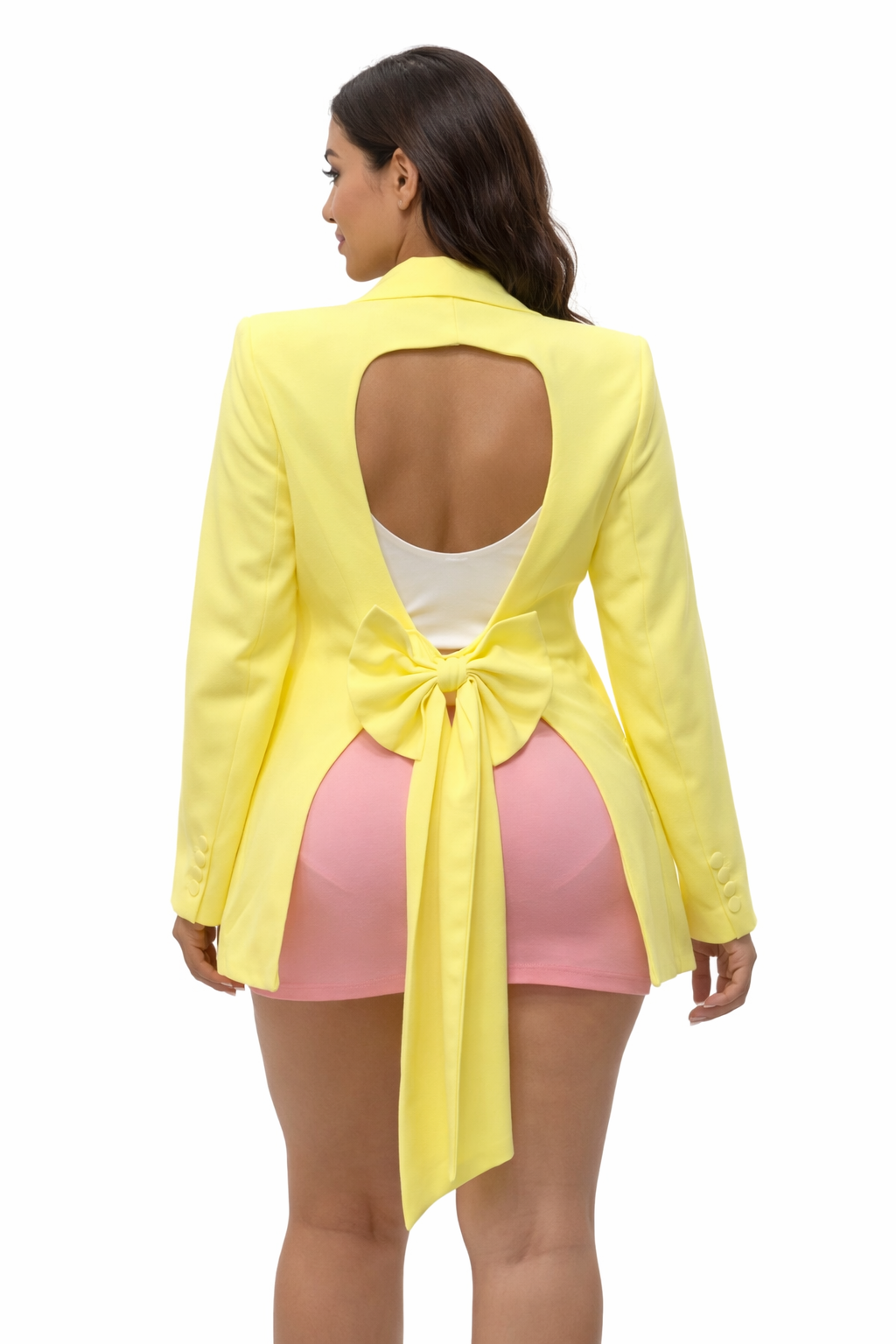 Chic Open Back Blazer