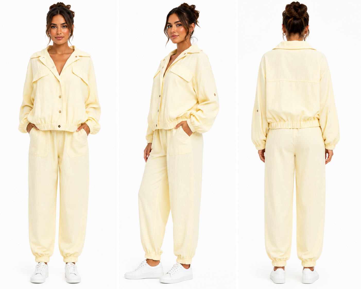 Collared Wide-Leg Pant Set 🍓⭐