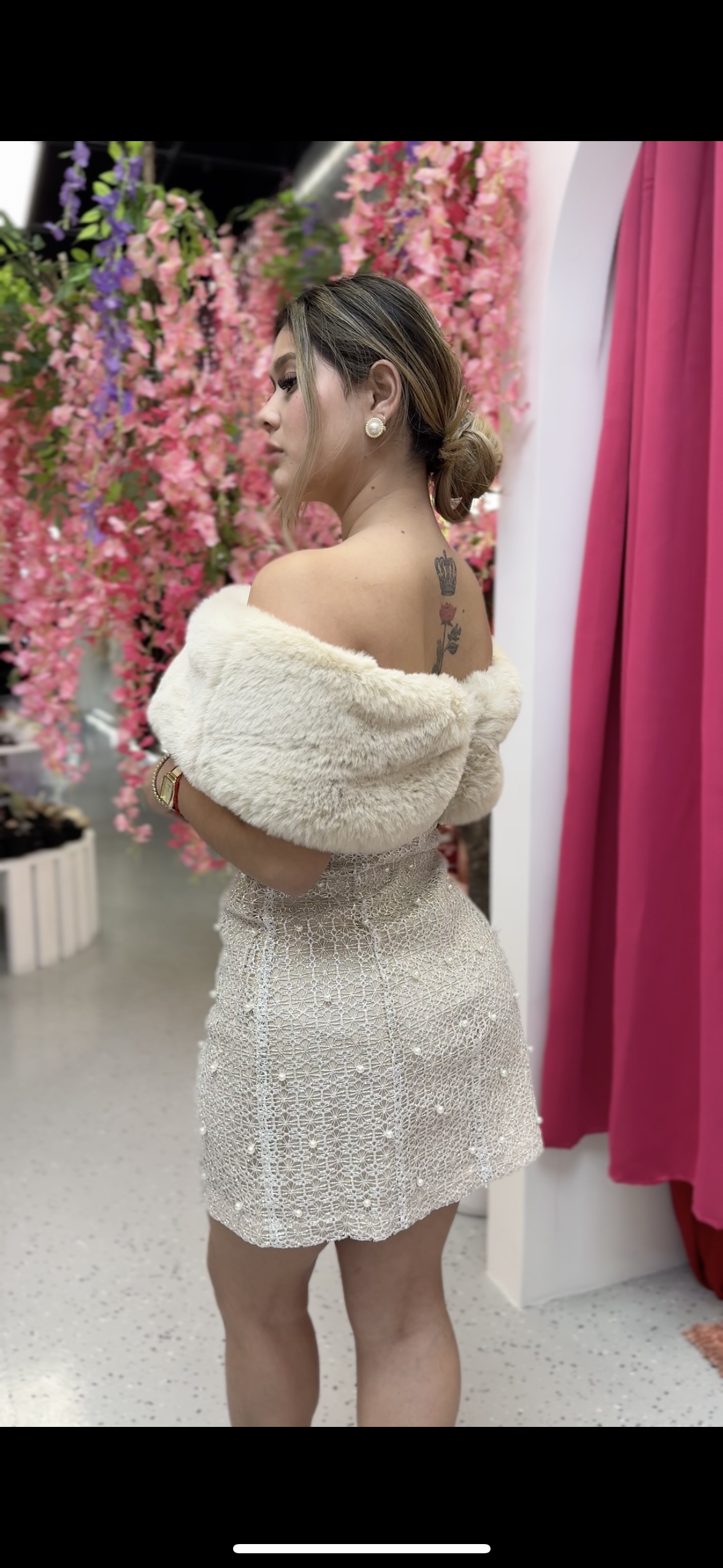 Elegant Off-Shoulder Mini Dress