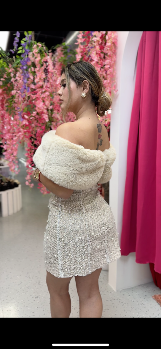Elegant Off-Shoulder Mini Dress