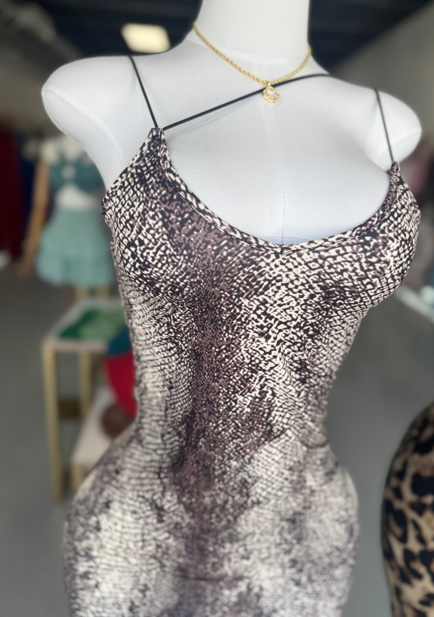 DRESS ESTAMPADO ANIMAL PRINT AND SNAKE