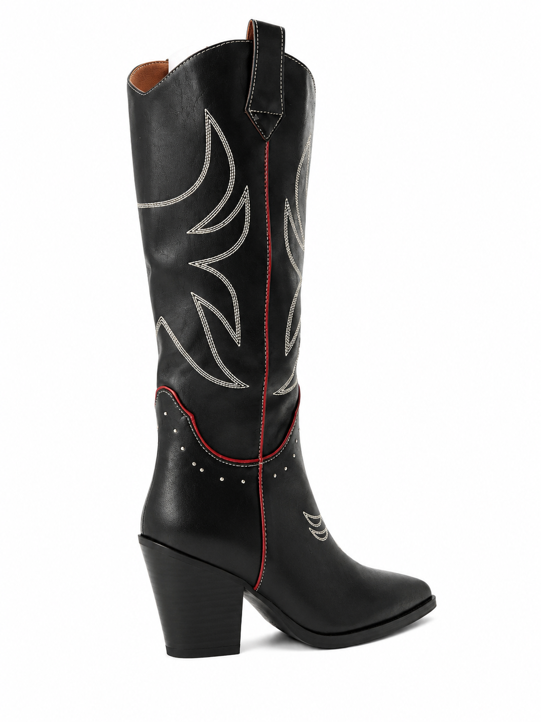Western Embroidered Heeled Boots 🍓✨