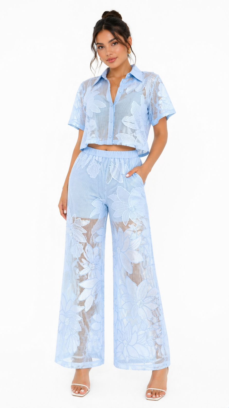Tropical Breeze Floral Pant Set