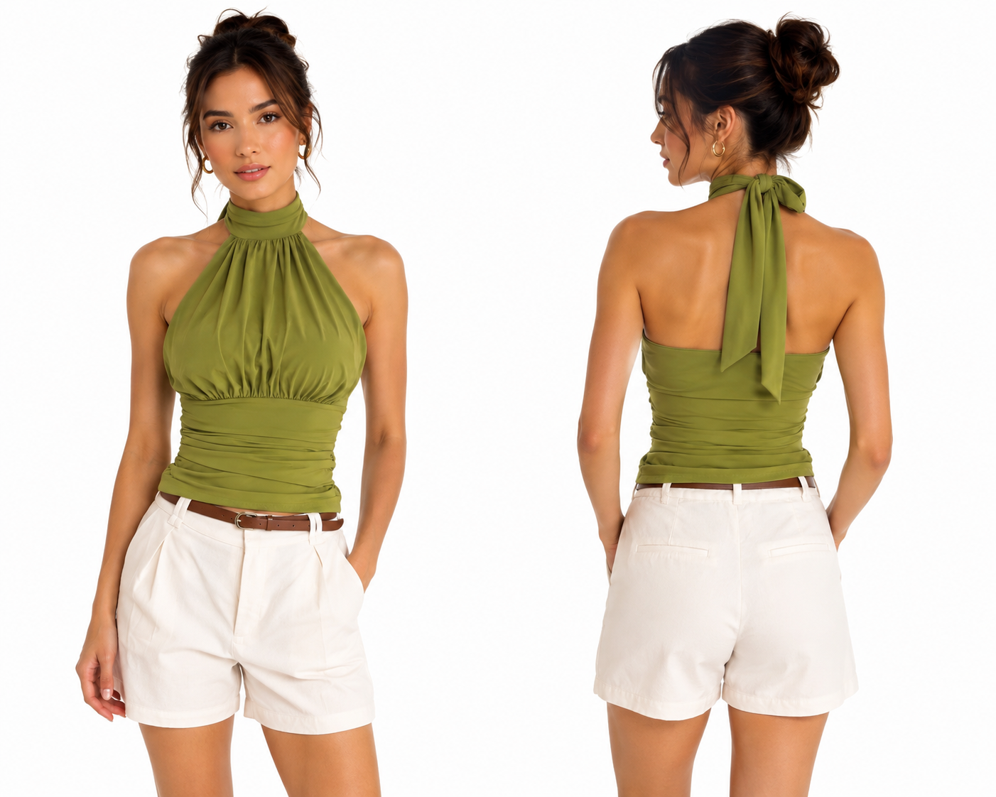 Elegant Halter Neck Blouse