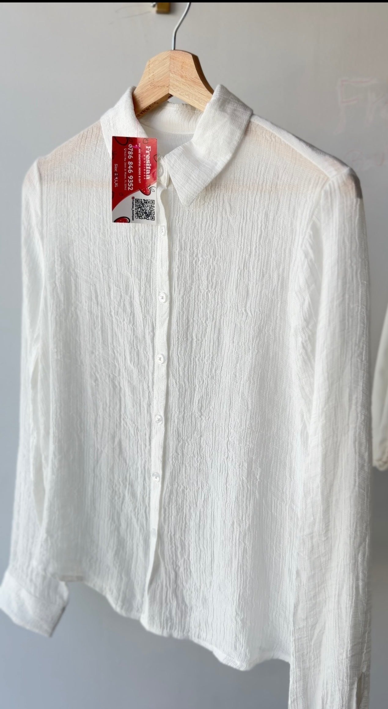 Classic White Button-Up Blouse ✨