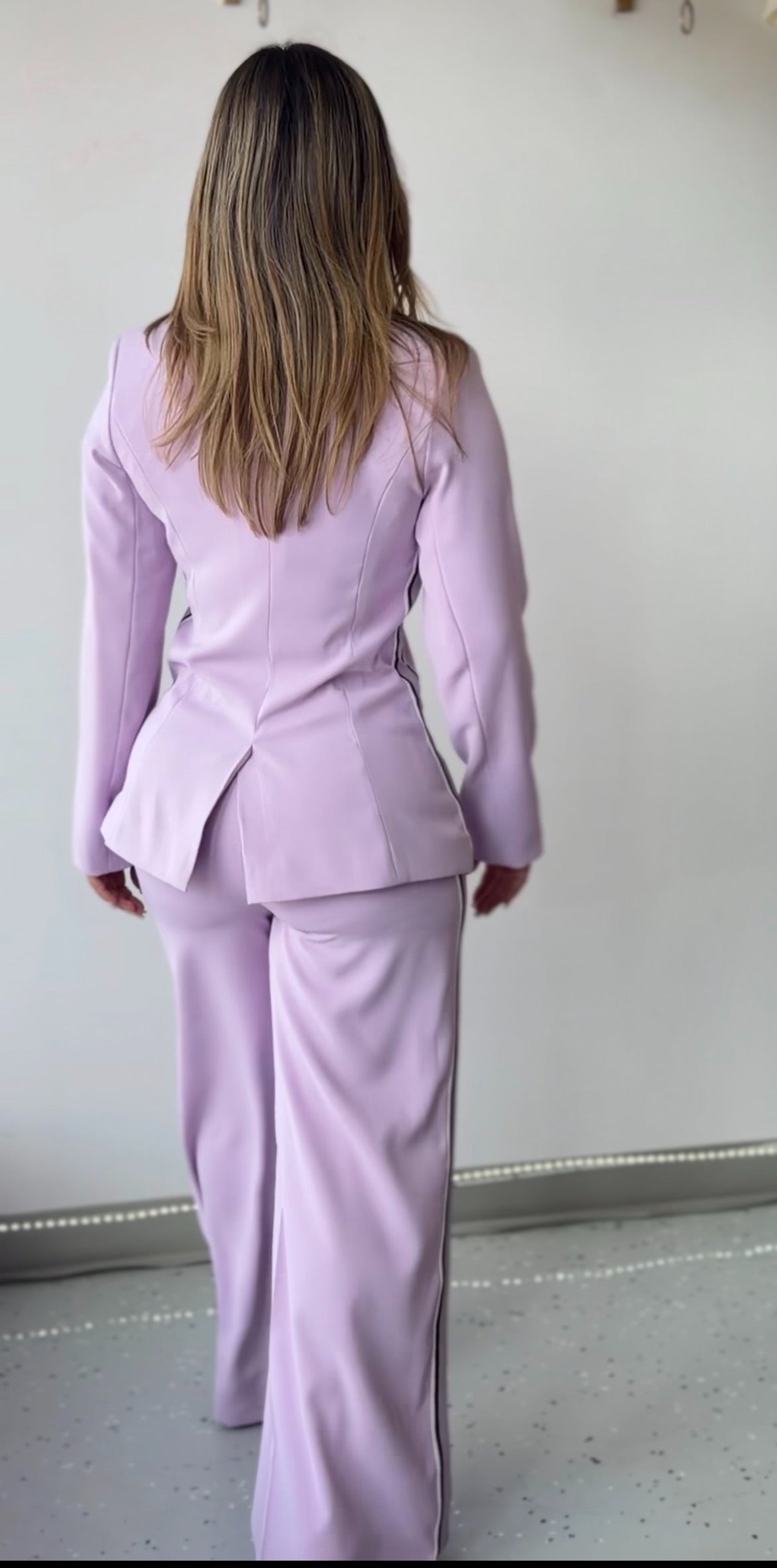 Violet Two-Piece Suit Set