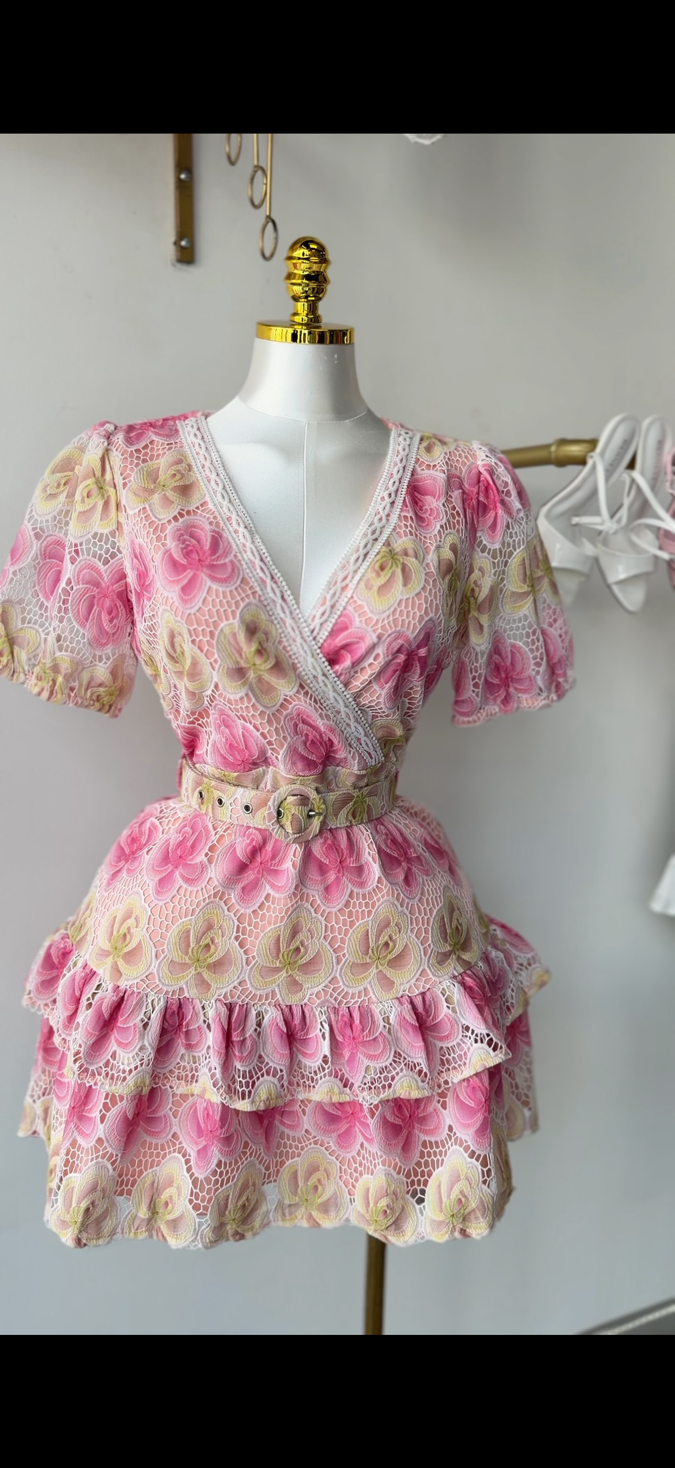 Floral Ruffle Mini Dress