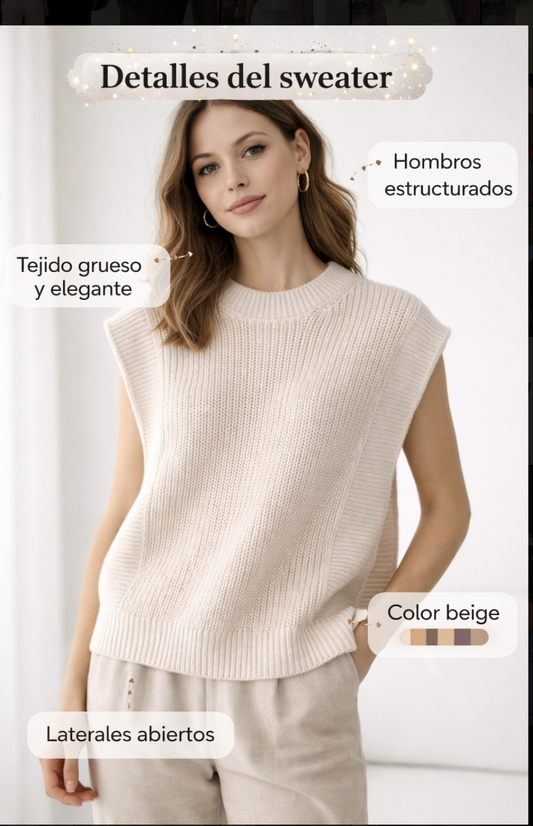 Sleeveless Knit Top sweater style