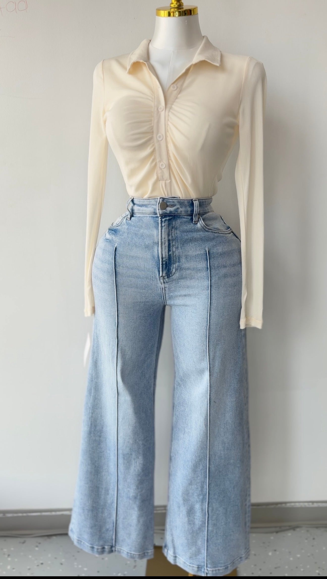 High-Waist Wide Leg Jeans