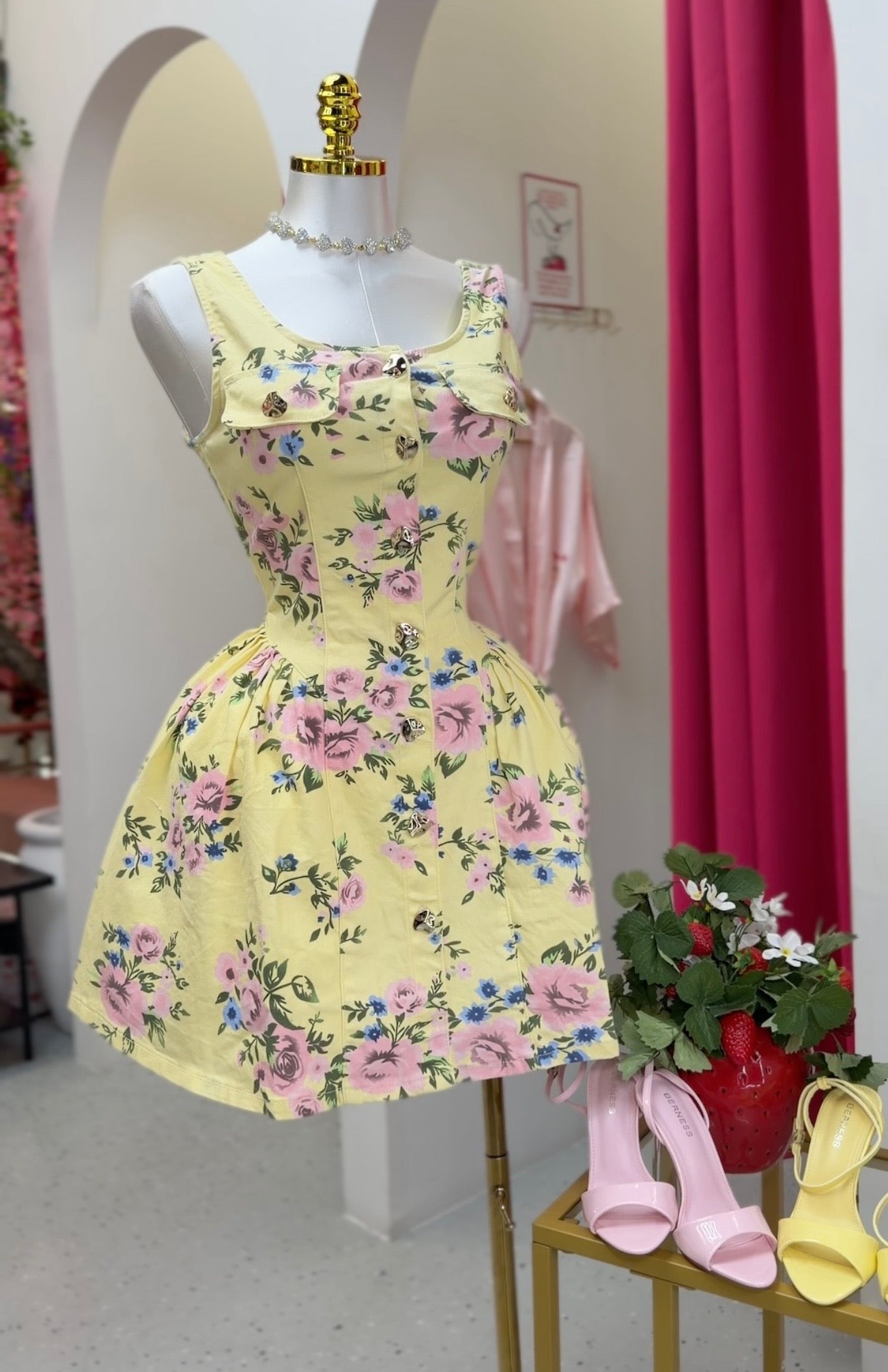 Floral Ruffle Mini Dress