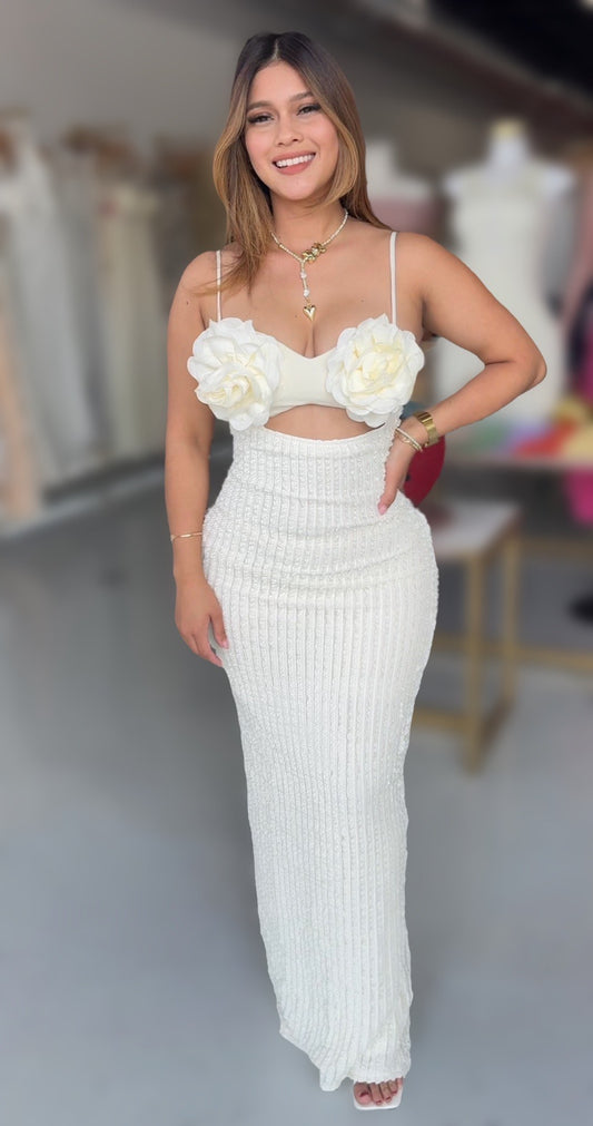 Vestido Rosas