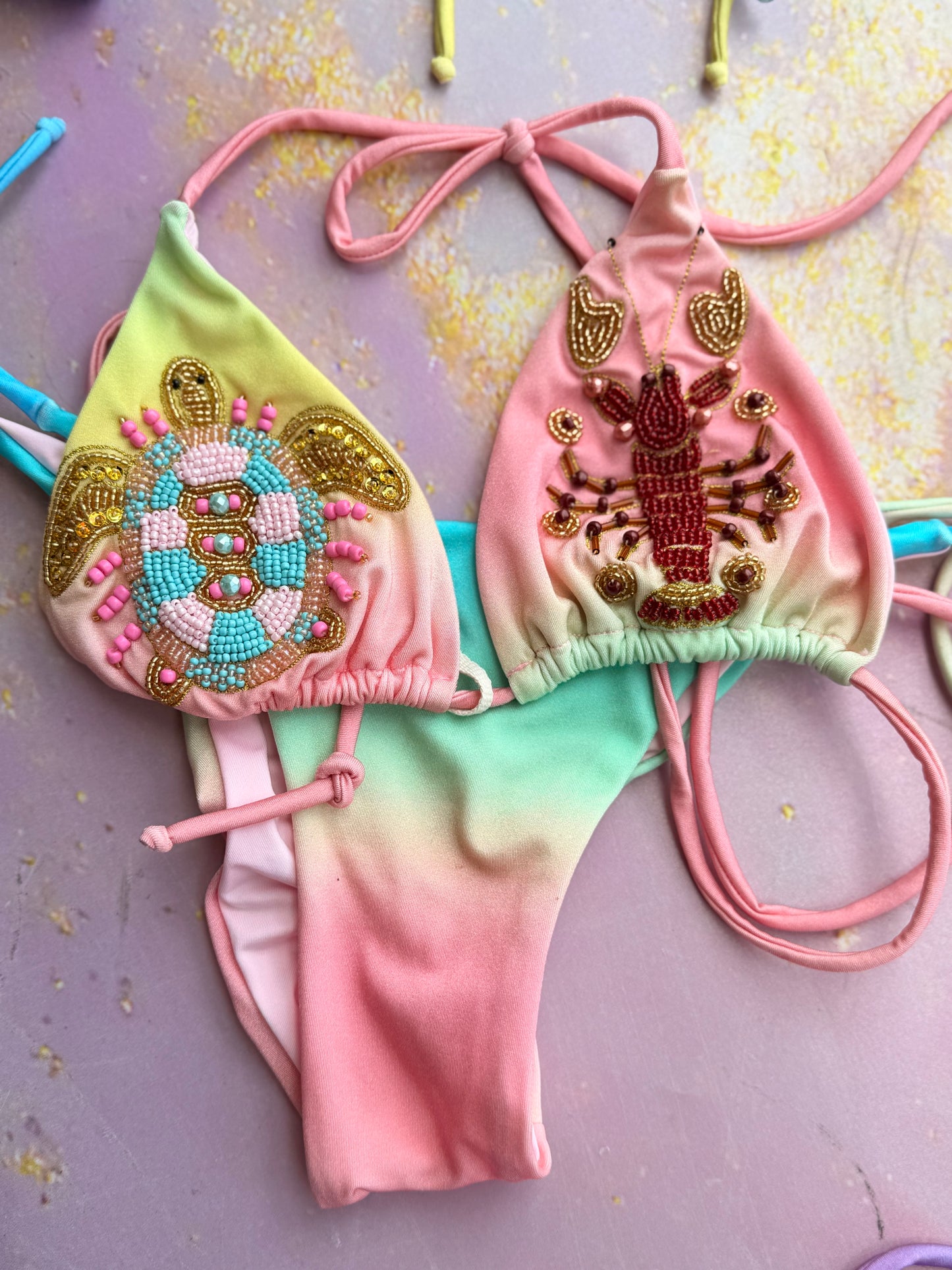 Beaded Sea Life Bikini Set ✨🍓⭐