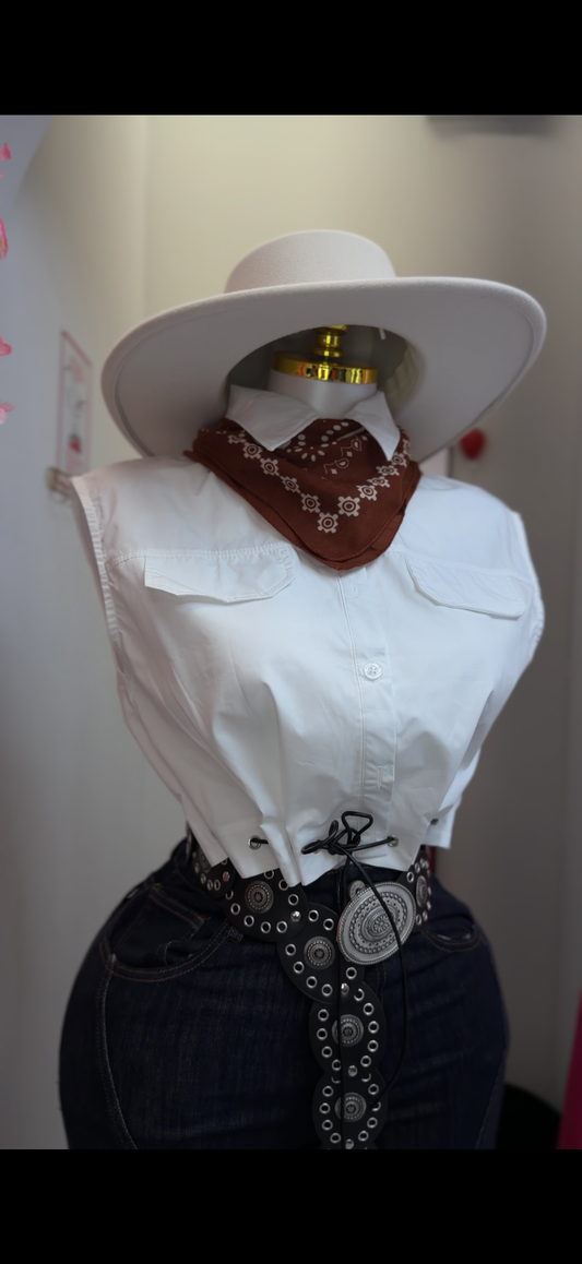 Rodeo Scarf Top 🍓⭐️