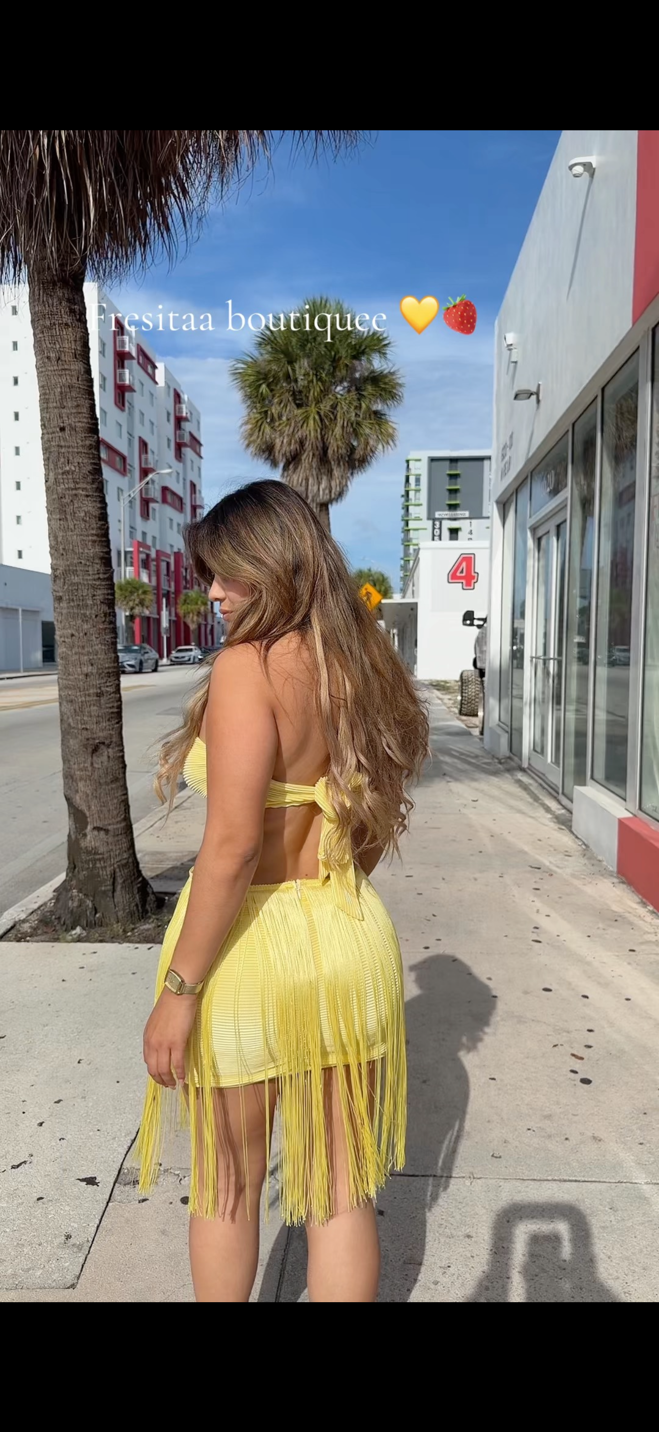 Sunset Fringe Mini Dress ⭐