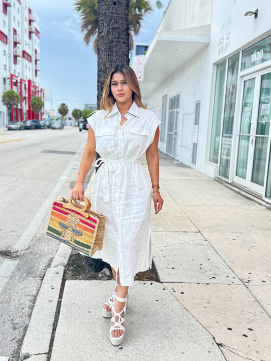 LINEN DRESS