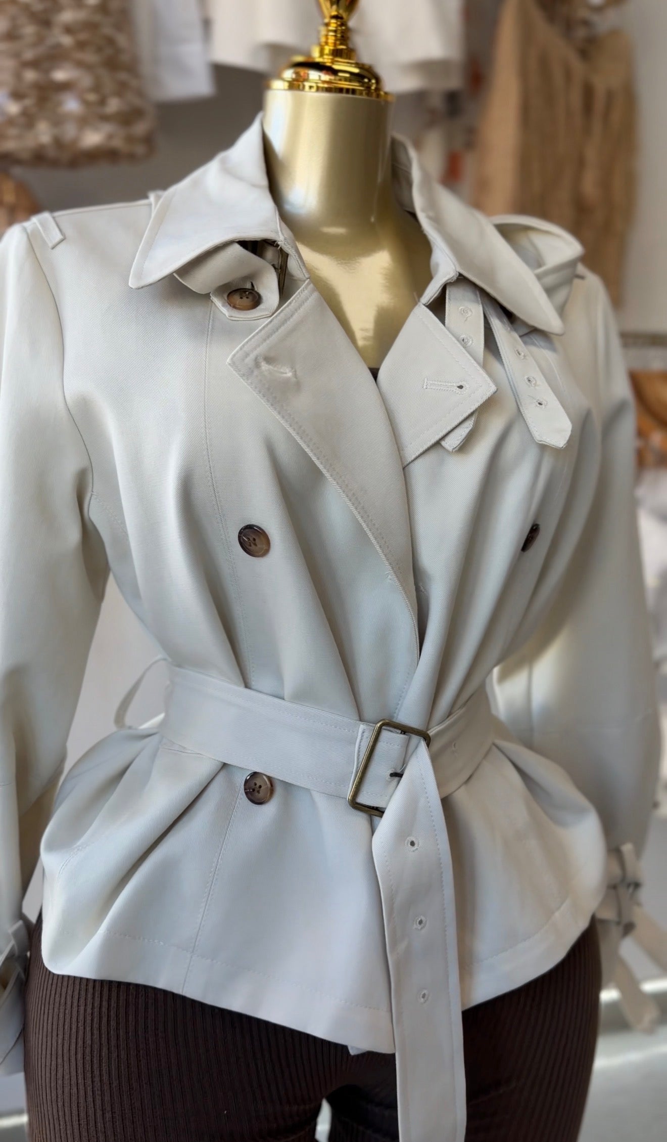 Chic Belted Moto Jacket