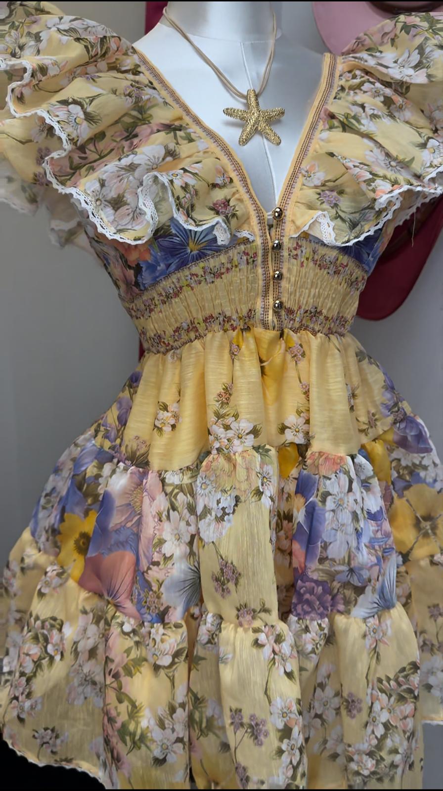 DRESS YELLOW FLOWERS