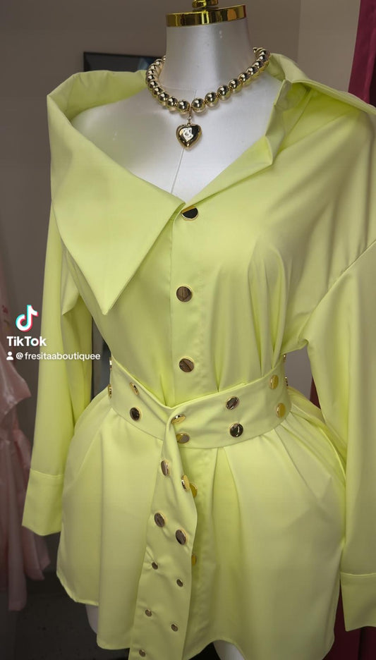 mini dress green