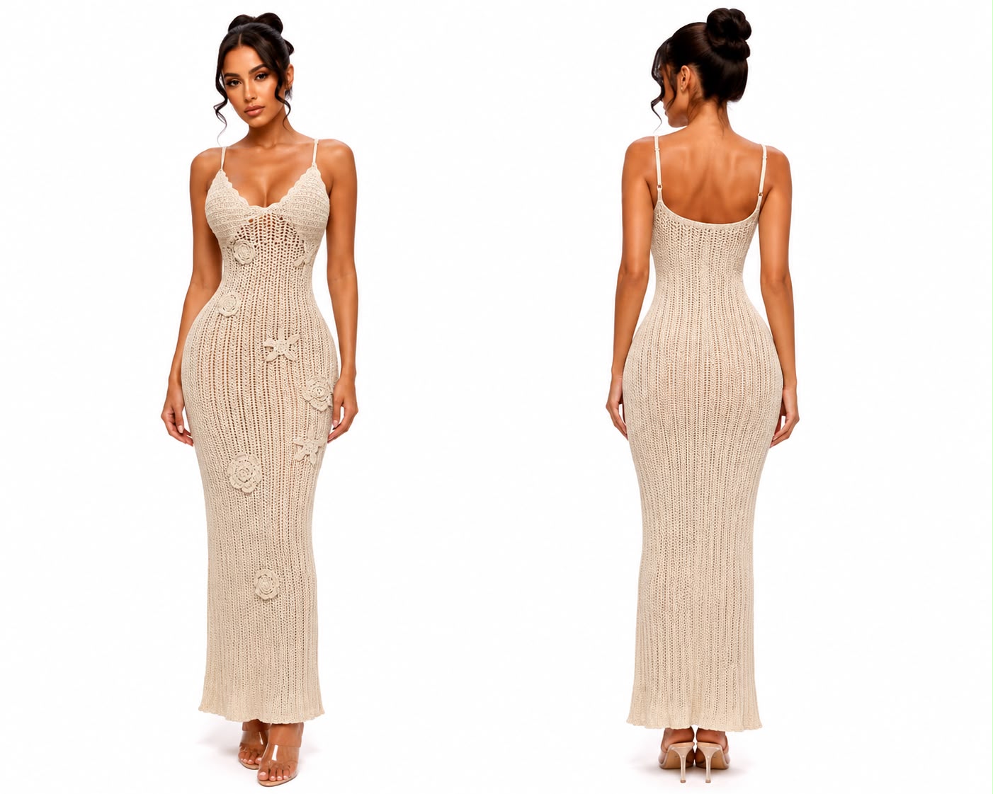 Seaside Crochet Maxi Dress